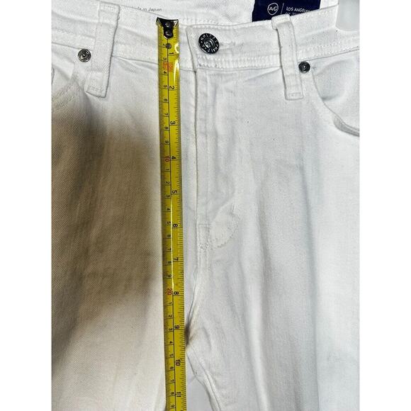 AG Adriano Goldschmied The Tellis Modern Slim Jeans 30x29 in White Stretch Denim - Picture 11 of 13